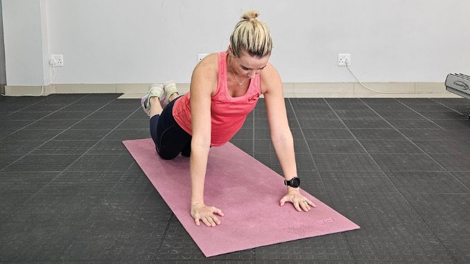 Plank Ups from Knees Middle